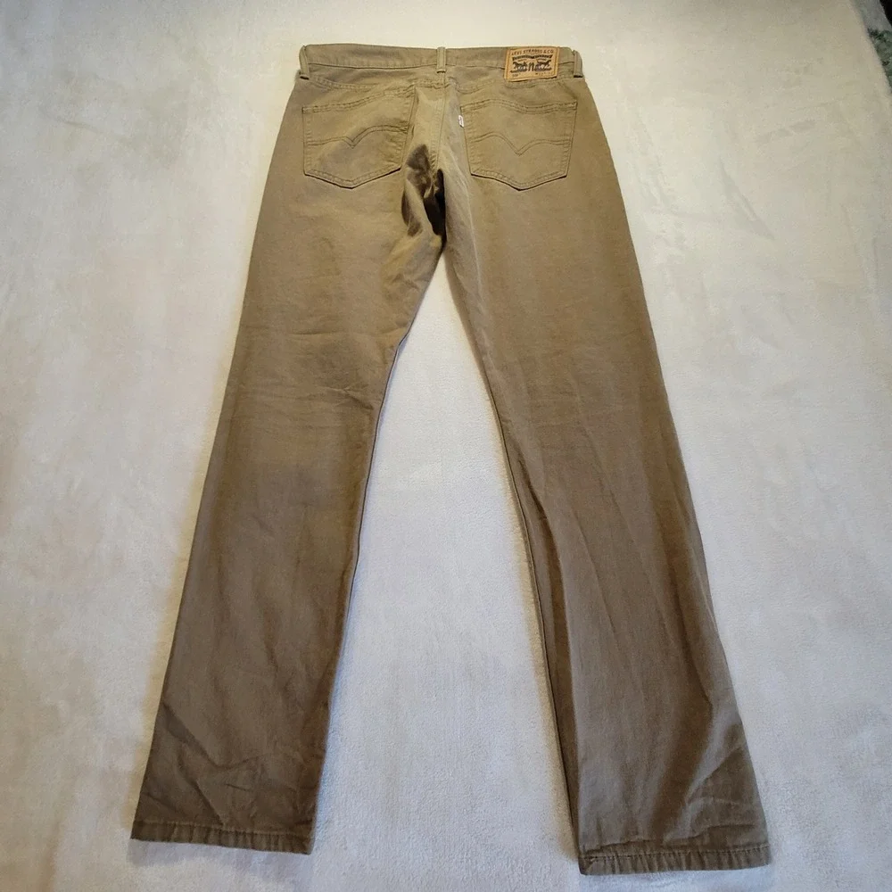 Levi's 508 Regular Taper Pants Mens 32x32 (34x31) Khaki Tan Cotton Blend Chino